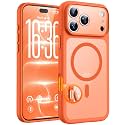 TOCOL for iPhone 18 Pro Case Orange, Compatible with MagSafe
