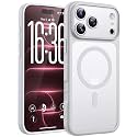 TOCOL for iPhone 18 Pro Case White, Compatible with MagSafe