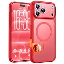 TOCOL for iPhone 18 Pro Case Red, Compatible with MagSafe