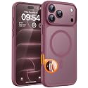 TOCOL for iPhone 18 Pro Case Plum, Compatible with MagSafe