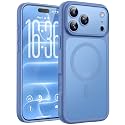 TOCOL for iPhone 18 Pro Case Light Blue, Compatible with MagSafe