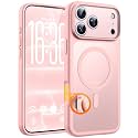 TOCOL for iPhone 18 Pro Case Pink, Compatible with MagSafe