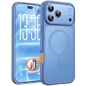 TOCOL for iPhone 18 Pro Max Case Light Blue, Compatible with MagSafe