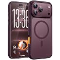 TOCOL for iPhone 18 Pro Max Case Burgundy, Compatible with MagSafe