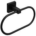 TocTen Towel Ring/Hand Towel Rack - Thicken SUS304 Stainless Steel Bathroom Hand Towel Holder Heavy Duty Unique Oval Hand Towel Hanger Wall Mounted for Bathroom Kitchen Sink(Matte Black)