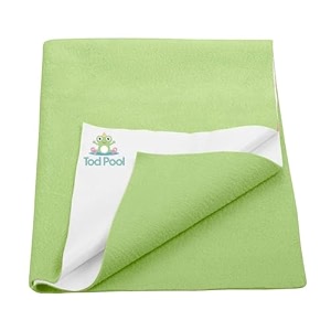 breathable bed protector  anti-piling fleece extra absorbent washable  waterproof quick dry sheet  bed protector sheet for kids and adults 1 light green xlarge 140x200cm