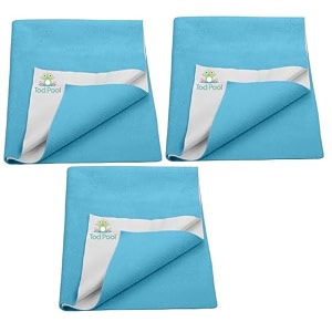 breathable bed protector  anti-piling fleece extra absorbent washable  waterproof quick dry sheet  bed protector sheet for kids and adults 3 firoza large 140x100cm