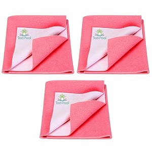 breathable bed protector  anti-piling fleece extra absorbent washable  waterproof quick dry sheet  bed protector sheet for kids and adults 3 salmon rose xlarge 140x200cm