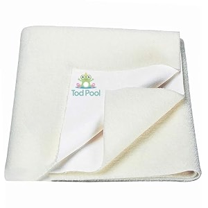 breathable bed protector  anti-piling fleece extra absorbent washable  waterproof quick dry sheet  bed protector sheet for kids and adults 1 ivory medium 70x100cm