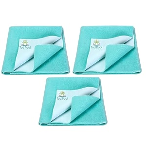 breathable bed protector  anti-piling fleece extra absorbent washable  waterproof quick dry sheet  bed protector sheet for kids and adults 3 sea green xlarge 140x200cm