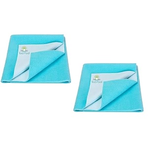 breathable bed protector  anti-piling fleece extra absorbent washable  waterproof quick dry sheet  bed protector sheet for kids and adults 2 sea blue xlarge 140x200cm