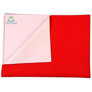 breathable bed protector  anti-piling fleece extra absorbent washable  waterproof quick dry sheet  bed protector sheet for kids and adults 1 red xlarge 140x200cm