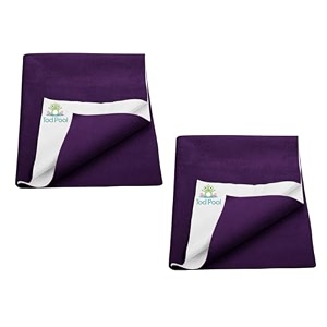 breathable bed protector  anti-piling fleece extra absorbent washable  waterproof quick dry sheet  bed protector sheet for kids and adults 2 plum xlarge 140x200cm
