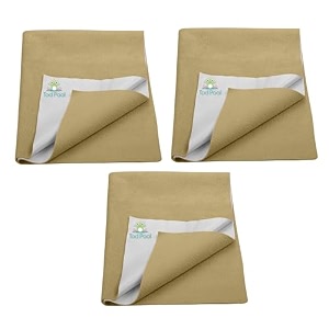 breathable bed protector  anti-piling fleece extra absorbent washable  waterproof quick dry sheet  bed protector sheet for kids and adults 3 beige xlarge 140x200cm