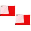 Breathable Bed Protector | Anti-Piling Fleece Extra Absorbent Washable | Waterproof Quick Dry Sheet | Bed Protector Sheet for Kids and Adults (2, Red, Large (140x100cm))