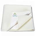 Breathable Bed Protector | Anti-Piling Fleece Extra Absorbent Washable | Waterproof Quick Dry Sheet | Bed Protector Sheet for Kids and Adults (1, Ivory, Large (140x100cm))