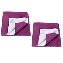 Breathable Bed Protector | Anti-Piling Fleece Extra Absorbent Washable | Waterproof Quick Dry Sheet | Bed Protector Sheet for Kids and Adults (2, Rani Pink, XLarge (140x200cm))
