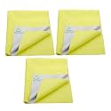 Breathable Bed Protector | Anti-Piling Fleece Extra Absorbent Washable | Waterproof Quick Dry Sheet | Bed Protector Sheet for Kids and Adults (3, Yellow, Double Bed Size (260x200cm))