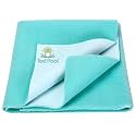 Breathable Bed Protector | Anti-Piling Fleece Extra Absorbent Washable | Waterproof Quick Dry Sheet | Bed Protector Sheet for Kids and Adults (1, Sea Green, Medium (70x100cm))