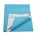Breathable Bed Protector | Anti-Piling Fleece Extra Absorbent Washable | Waterproof Quick Dry Sheet | Bed Protector Sheet for Kids and Adults (1, Firoza, XLarge (140x200cm))