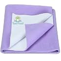 Breathable Bed Protector | Anti-Piling Fleece Extra Absorbent Washable | Waterproof Quick Dry Sheet | Bed Protector Sheet for Kids and Adults (1, Voilet, XLarge (140x200cm))