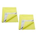 Breathable Bed Protector | Anti-Piling Fleece Extra Absorbent Washable | Waterproof Quick Dry Sheet | Bed Protector Sheet for Kids and Adults (2, Yellow, Double Bed Size (260x200cm))