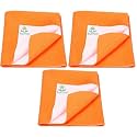 Breathable Bed Protector | Anti-Piling Fleece Extra Absorbent Washable | Waterproof Quick Dry Sheet | Bed Protector Sheet for Kids and Adults (3, Peach, Double Bed Size (260x200cm))