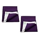 Breathable Bed Protector | Anti-Piling Fleece Extra Absorbent Washable | Waterproof Quick Dry Sheet | Bed Protector Sheet for Kids and Adults (2, Plum, Medium (70x100cm))