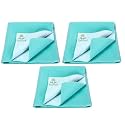 Breathable Bed Protector | Anti-Piling Fleece Extra Absorbent Washable | Waterproof Quick Dry Sheet | Bed Protector Sheet for Kids and Adults (3, Sea Green, XLarge (140x200cm))