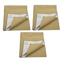 Breathable Bed Protector | Anti-Piling Fleece Extra Absorbent Washable | Waterproof Quick Dry Sheet | Bed Protector Sheet for Kids and Adults (3, Beige, Medium (70x100cm))