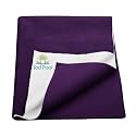 Breathable Bed Protector | Anti-Piling Fleece Extra Absorbent Washable | Waterproof Quick Dry Sheet | Bed Protector Sheet for Kids and Adults (1, Plum, XLarge (140x200cm))