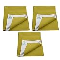 Breathable Bed Protector | Anti-Piling Fleece Extra Absorbent Washable | Waterproof Quick Dry Sheet | Bed Protector Sheet for Kids and Adults (3, Gold, Large (140x100cm))