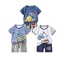 Toddler Baby Boy Clothes for 2t 3t Boys Cute Summer Short Sleeve T-Shirt Tops Shorts Clothes Sets Baby Boy Outfits