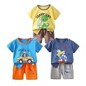 Toddler Baby Boy Clothes for 2t 3t Boys Cute Summer Short Sleeve T-Shirt Tops Shorts Clothes Sets Baby Boy Outfits