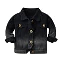 Toddler Baby Boys Girls Fall Clothes Thin Denim Jackets Kids Tie Dye Ripped Jeans Coats Button Down Outerwear