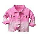 Toddler Baby Boys Girls Fall Clothes Thin Denim Jackets Kids Tie Dye Ripped Jeans Coats Button Down Outerwear