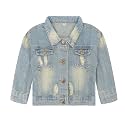 Toddler Baby Boys Girls Fall Clothes Thin Denim Jackets Kids Tie Dye Ripped Jeans Coats Button Down Outerwear
