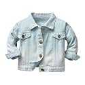 Toddler Baby Boys Girls Fall Clothes Thin Denim Jackets Kids Tie Dye Ripped Jeans Coats Button Down Outerwear