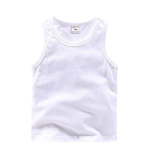 dqcute toddler baby boys girls solid tank tops t-shirts undershirts cotton summer sleeveless vest