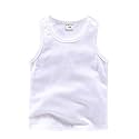 DQCUTE Toddler Baby Boys Girls Solid Tank Tops T-Shirts Undershirts Cotton Summer Sleeveless Vest