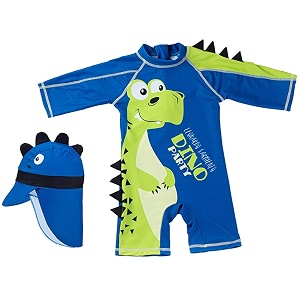 toddler baby boys swimsuit one piece bathing suit rash guard swimwear upf 50 with hat