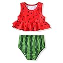 Toddler Baby Girl Bathing Suit Two Piece Swimsuit Bikini Beach Wear