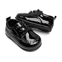 Toddler Baby Girl Boy Classic Oxford Dress Shoes PU Leather Loafers Brogue Non-Slip Rubber Sole Wedding Party First Walking Shoes