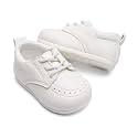 Toddler Baby Girl Boy Classic Oxford Dress Shoes PU Leather Loafers Brogue Non-Slip Rubber Sole Wedding Party First Walking Shoes