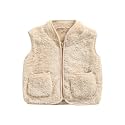 Toddler Baby Girl Boys Sleeveless Fleece Plush Vest Sherpa Waistcoat