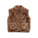 Toddler Baby Girl Boys Sleeveless Fleece Plush Vest Sherpa Waistcoat