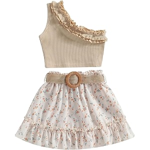 Toddler Baby Girl Fall Winter Skirt Outfit