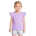 Toddler Baby Girls Solid Color Ruffle T Shirt
