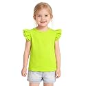 Toddler Baby Girls Solid Color Ruffle T Shirt