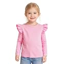 Toddler Baby Girls Solid Color Ruffle T Shirt